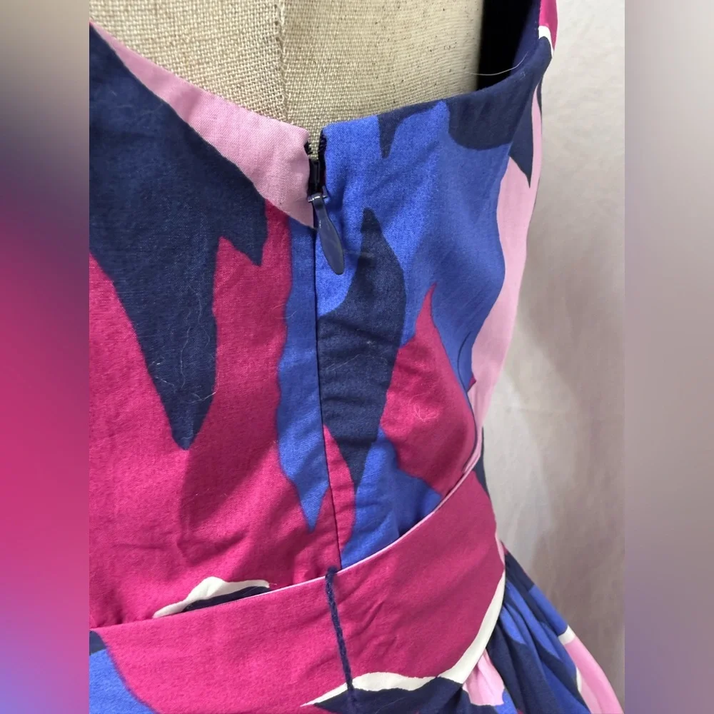 Banana Republic Factory Sleeveless Self-Belted V Neck Midi Dress - Picture 10 of 13